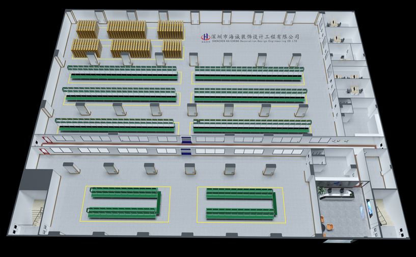 寧波東欣電子13000平廠房裝修